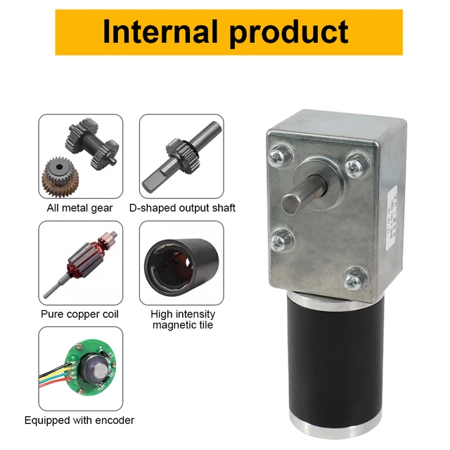 5882-80ZY Turbo Worm Encoder Micro DC Reduction Motor Self