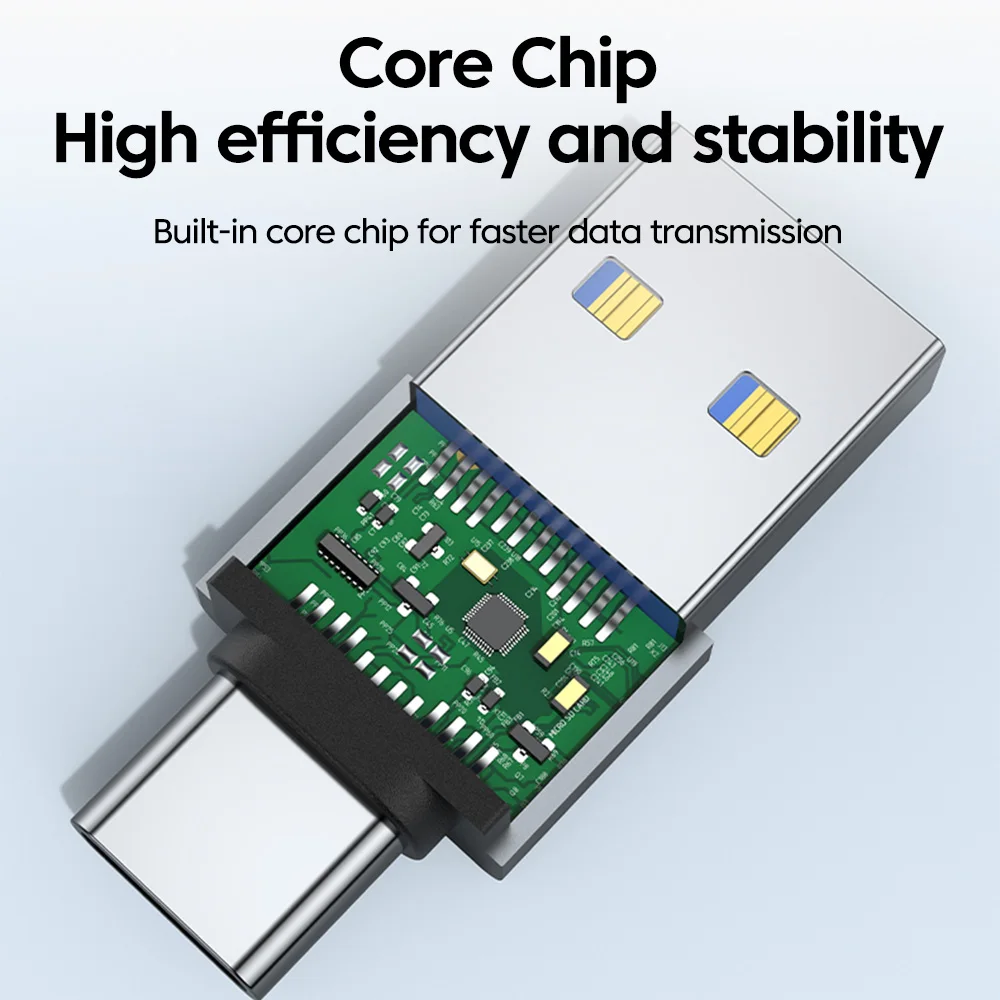 미니 USB 3.0 A타입(수) to C타입(수) OTG 충전 데이터 전송 컨버터 어댑터 (아이폰 15/16, 삼성 폰용)