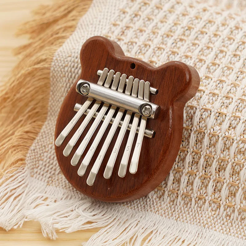 8 Key Mini Kalimba High Quality Exquisite Finger Thumb Piano Marimba Musical Good Accessory Pendant Gift,Valentine's Day