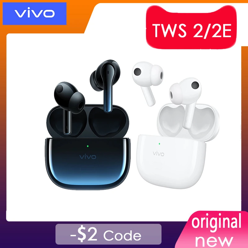 Vivo TWS 2/2E Earphone Earbuds 14.2mm aptX AAC IP54 Wireless Bluetooth ...