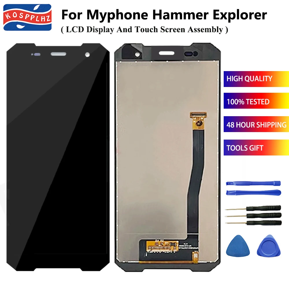 

For Myphone Hammer Explorer LCD Display Screen + Front Touch Glass Replacement For Myphone Hammer Explorer LCD Screen + Glue