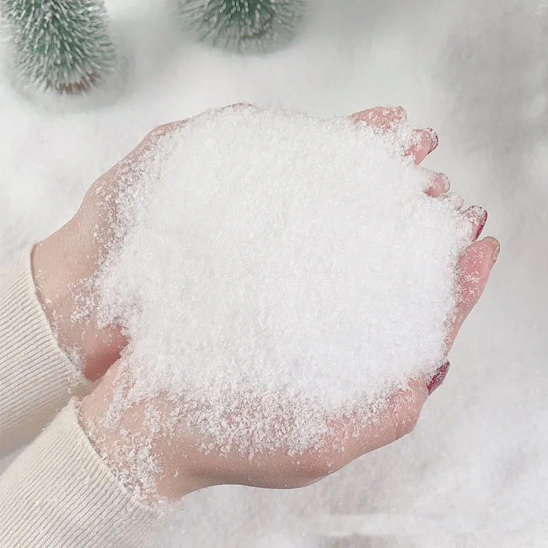 Christmas Ornaments Winter Snow Decoration 20/50g Christmas Decoration Artificial Plastic Dry Snow Powder Xmas Gift Home Party DIY Scene Props