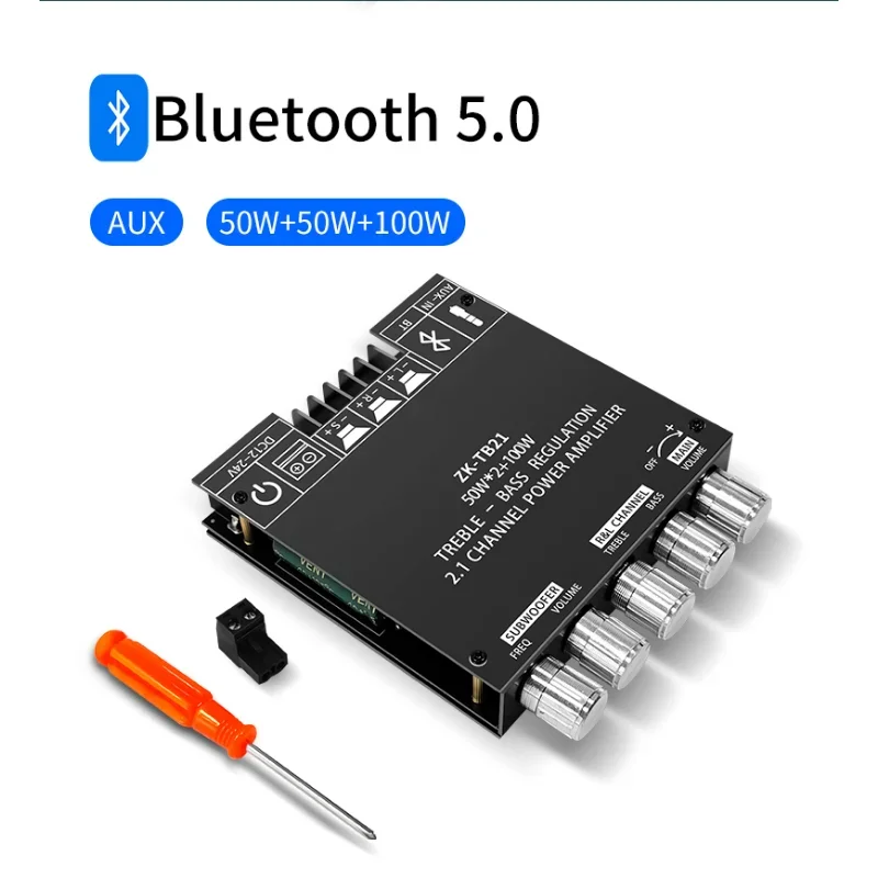 TPA3116D2 bluetooth 5,0 ZK-TB21 панель усилителя сабвуфера 50 Вт * 2 + 100 Вт 2,1 каналов мощность аудио стерео бас усилитель