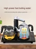 304 stainless steel automatic water supply electric kettle intelligent temperature regulating tea table integrated tea set panel 4