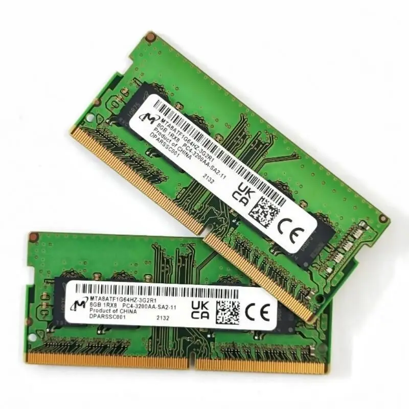 マイクロン DDR4 ram 8 ギガバイト 3200Mhz 260Pin 1.2V ラップトップ