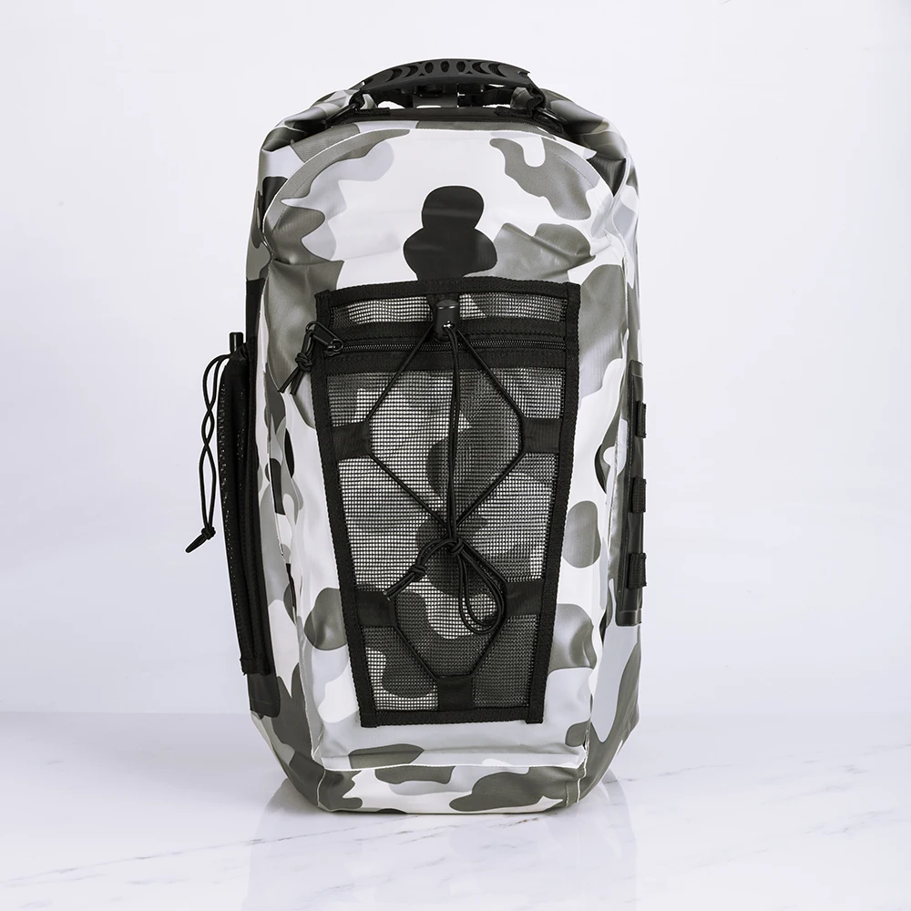 

Factory Promotion 25L 500D PVC Material Outdoor Hiking Camping Waterproof Backpack Bag