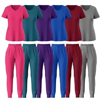 Uniformes chirurgicaux pour femmes, Articles de soins infirmiers, gommages cliniques, haut et pantalon, ensemble de vêtements de travail, vêtements médicaux pour médecins d'hôpital 1