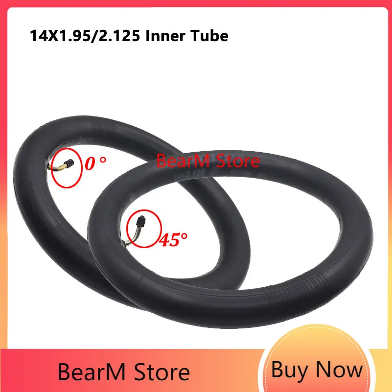 

14 Inch Good Quality X1.95/2.125 Electric Bicycle Inner Tube for Kugou V1 Accessories Stroller Parts