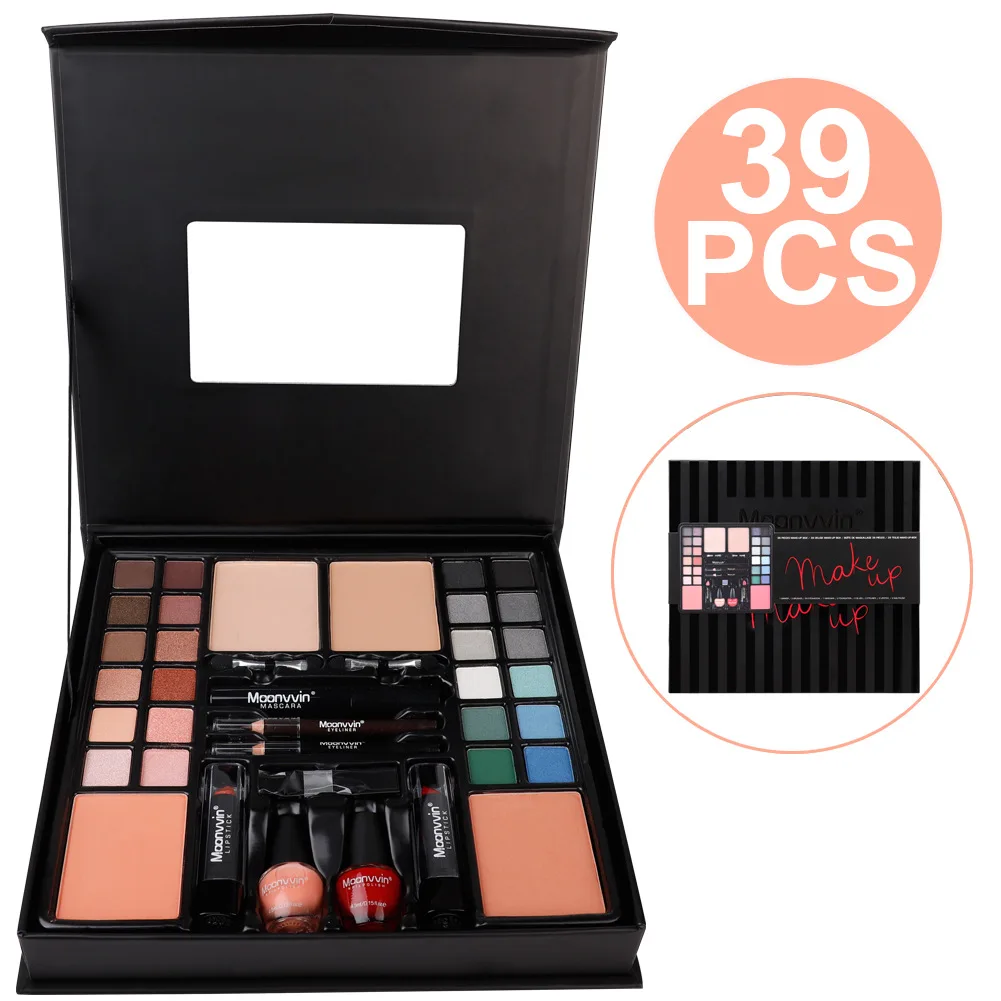 39ColorsMakeupKitLongLastingWaterproofShimmerMatteEyeshadowPaletteWomenMulticolor