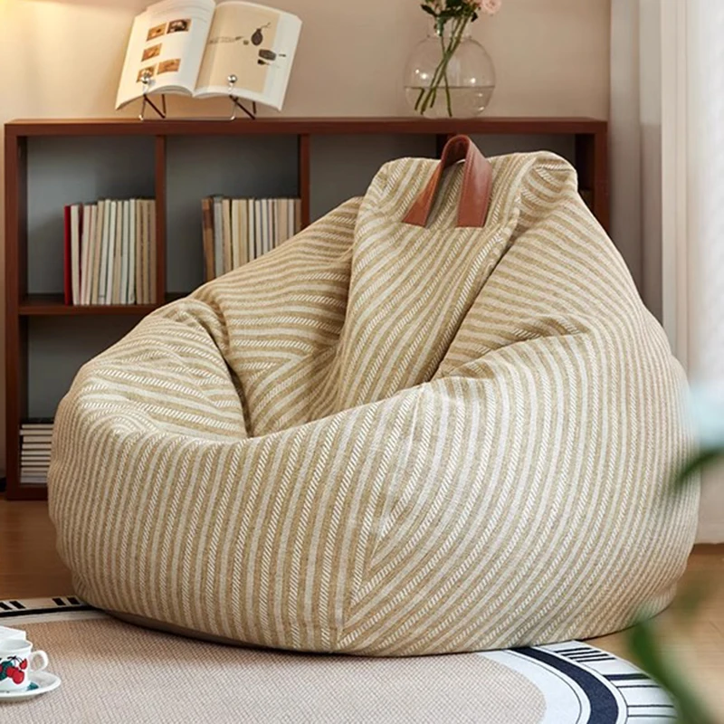 Funda para dormir, sofás tipo Bean Bag, cojines grandes para ahorro de espacio, sala de estar, muebles Kawai Divani