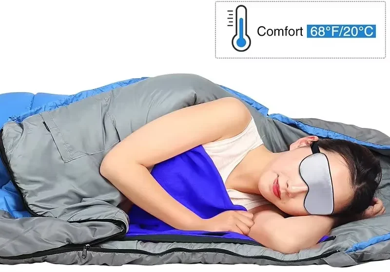 Description Picture 3 of itemPortable Ultra-light Polar Fleece Sleeping Bag Outdoor Camping Tent Bed Travel Warm Sleeping Bag Liner Camping sport Accessories