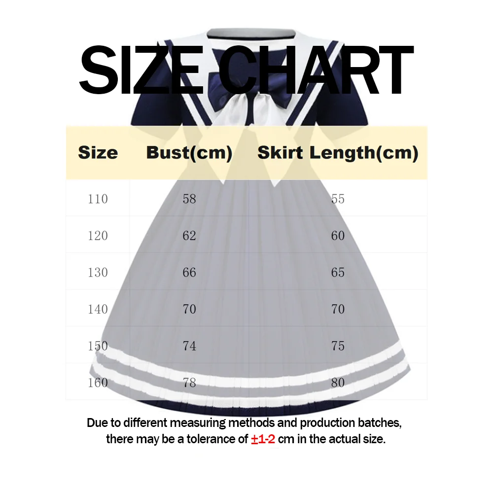 فستان بحار جديد بلون واحد للفتيات فستان الأميرة اللطيف موضة الصيف فستان حفلات أعياد الميلاد غير رسمي للفتيات فساتين لوليتا JK