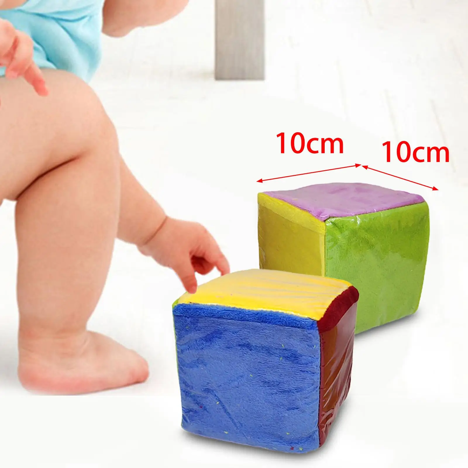 2 Pieces 4Inches Playing Game Dices with Clear Pockets Plush Square Dice Learning Dice Set for Ages 3+ Teaching Aid Party Favors 5