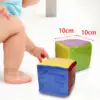 2 Pieces 4Inches Playing Game Dices with Clear Pockets Plush Square Dice Learning Dice Set for Ages 3+ Teaching Aid Party Favors 5