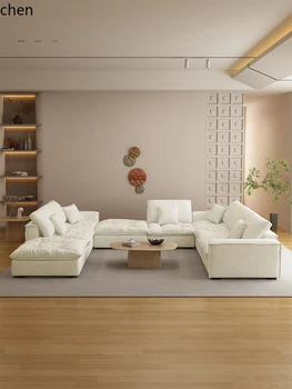 Canapé PYH moderne et minimaliste pour salon, double face, adapté aux appartements grands et petits, entièrement amovible et lavable