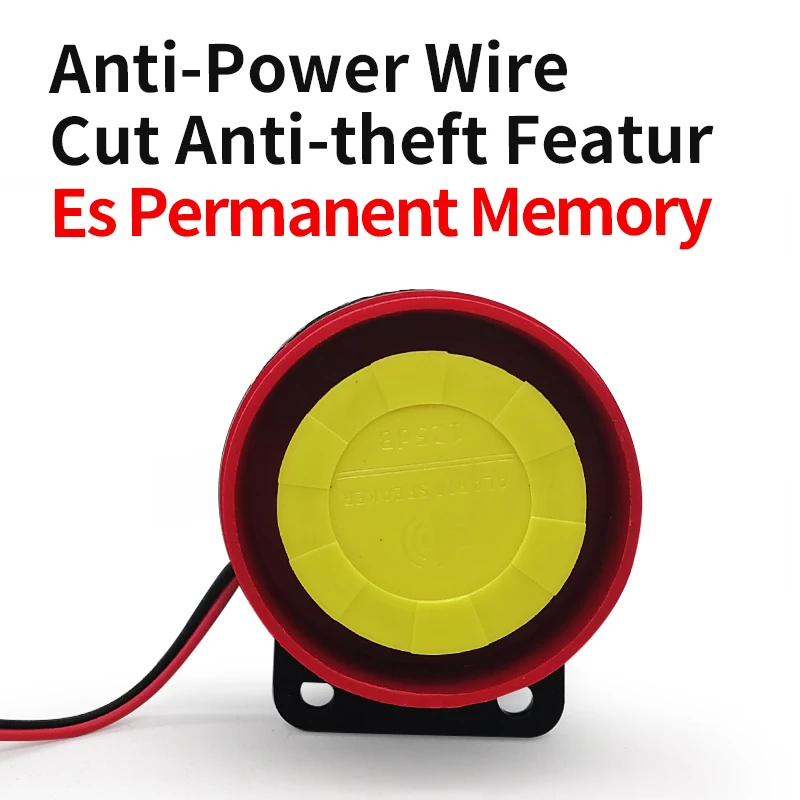 Universal Motorcycle Bike Alarm System Scooter Anti-theft Security Alarm Moto Remote Control Engine Start Alarme Moto Speaker