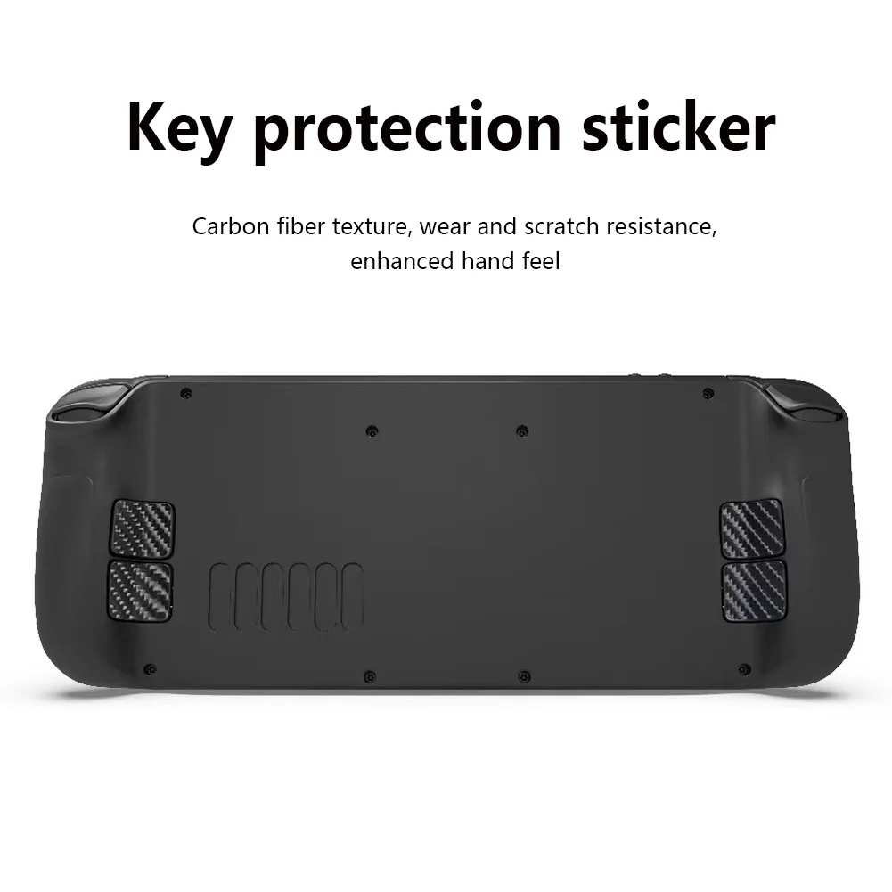 1-10set For Steam Deck Console Protection Kit Dust Plug Touchpad Sticker Button Stickers Silicone Thumbstick Caps Dustproof Net