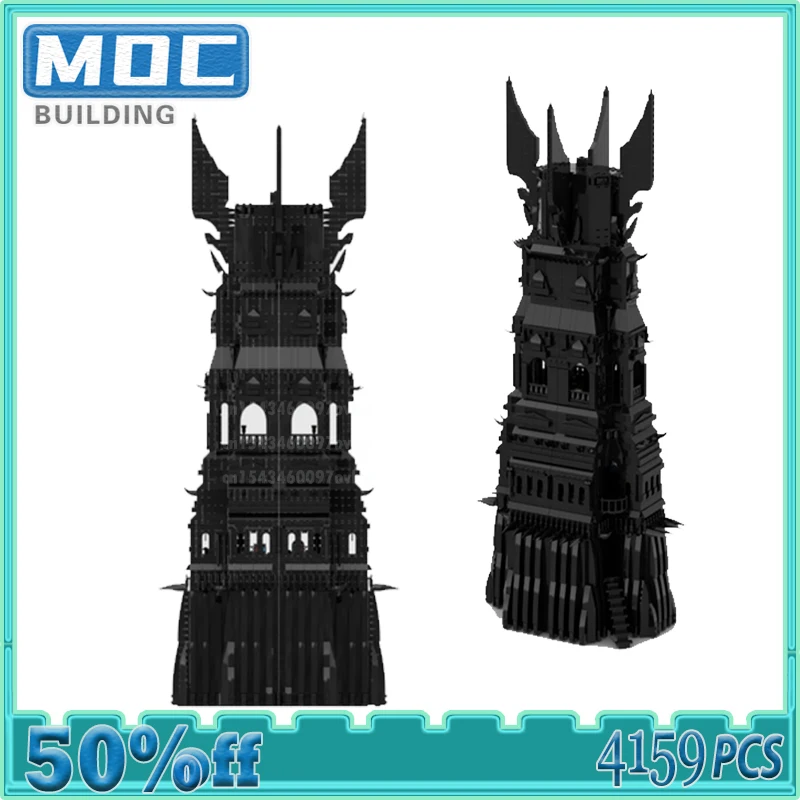 

Movie Series UCS Orthanc Tower Moc Building Blocks Playset Scense Model DIY Assembly Technology Bricks Display Toys Xmas Gifts