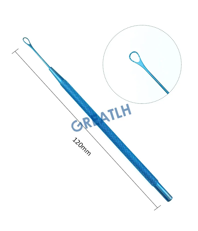 Ophthalmic Surgical Instruments Eye Lens Loop Stainless Steel Titanium Veterinary Ophthalmic