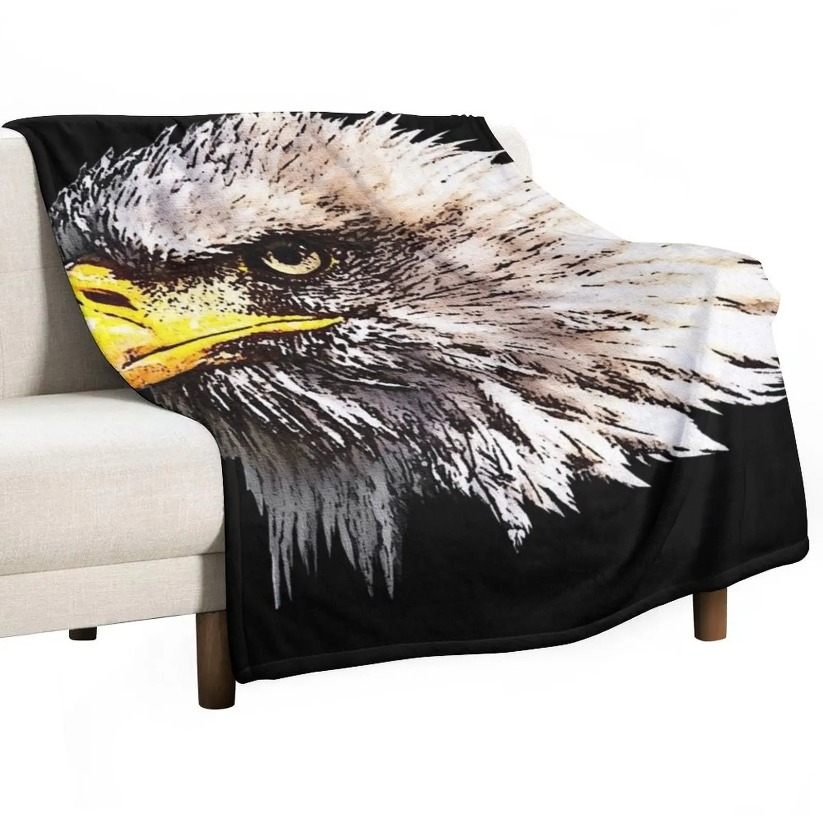 

Bald Eagle, birds for men, gifts for bird lovers Throw Blanket Softest Personalized Gift Blankets