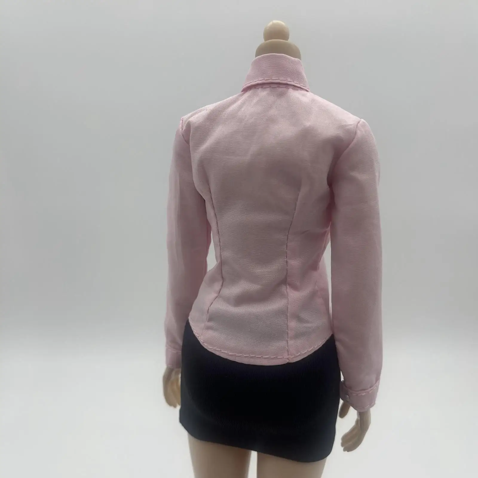 1/6 Girl Pink Long Sleeve Shirts for 12inch Action Figure Accessory Dress up