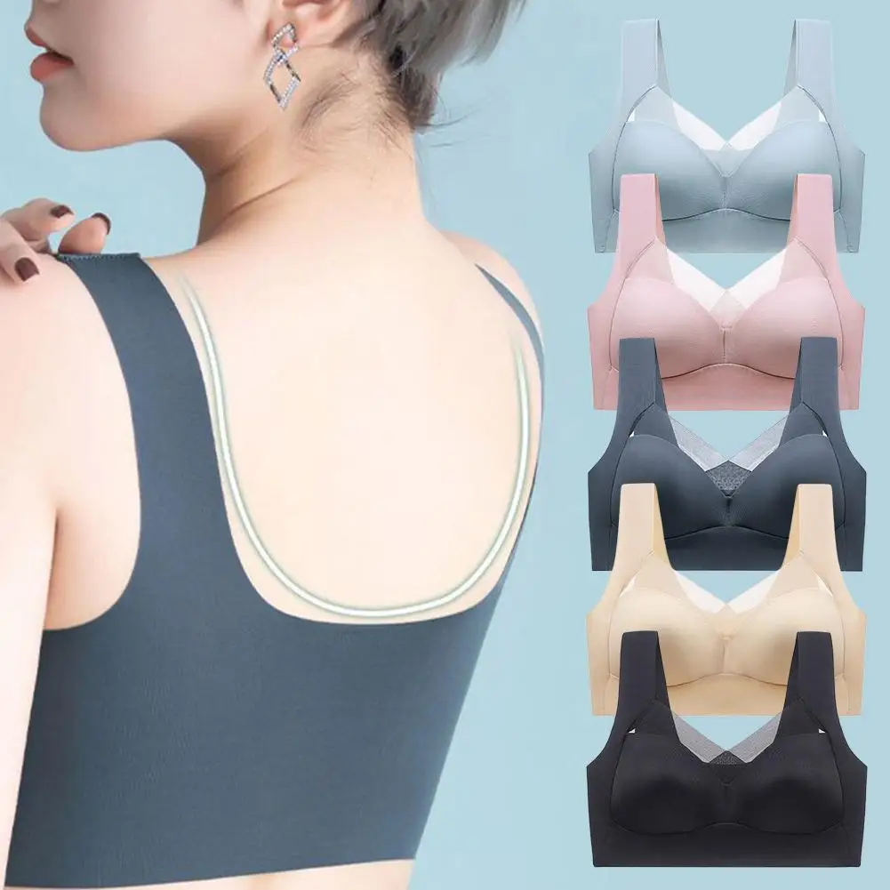 

Wmbra Posture Correcting Bra Breastfeeding Wirefree Lightly Padded Lingerie Bralette Sexy Seamless Breastfeeding Lingerie