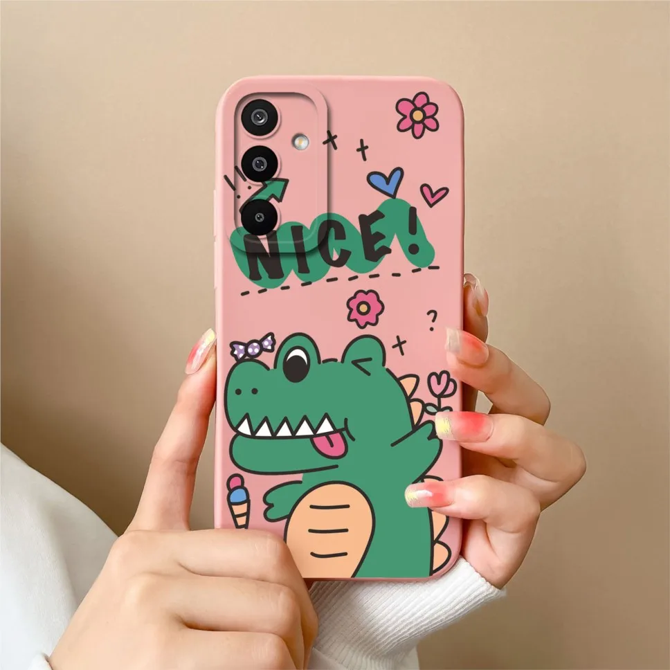 Lovely Dinosaur Silicone Soft Phone Case - Shockproof Cover