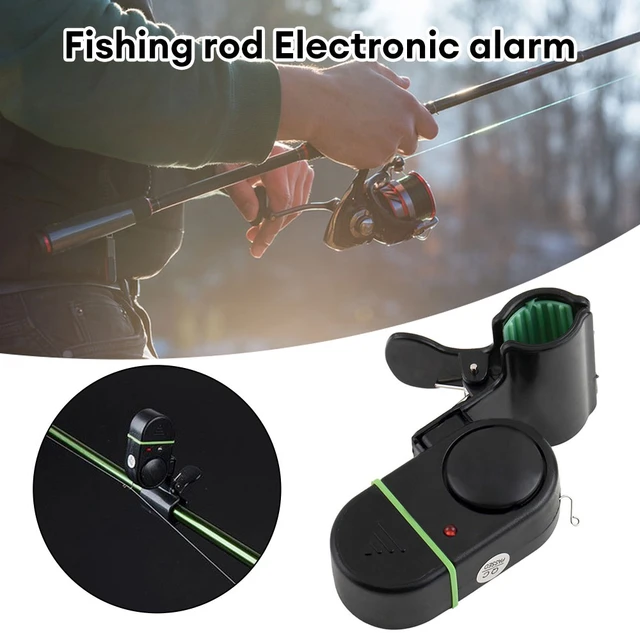 LED Light Electronic Fish Bite Strike Sound Alarm Bell Alert Clip-On  Fishing Rods Pole Easily To Install Fishing Accessories - AliExpress