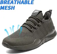 Mesh Men Work Shoes Lightweight Sneakers Women Fashion Casual Walking Shoes Breathable Slip on Mens Loafers Zapatillas Hombre