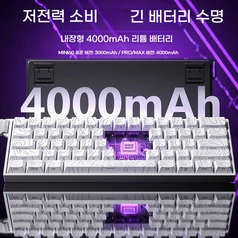 AULA MINI 60HE 마그네틱 키보드 무선 60% 래피드 트리거 8K 리턴 e스포츠 커스터마이징 RGB 마그네틱 스위치 게이밍 키보드
