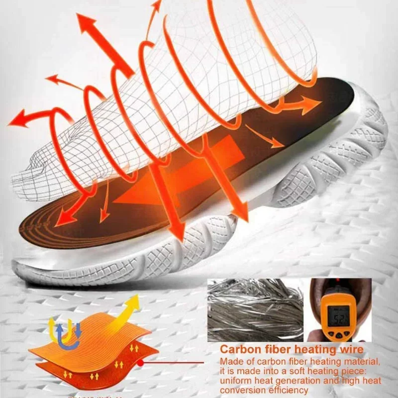 USB Heated Shoe Insoles Feet Warm Sock Pad Mat Electrically Heating Insoles Washable Warm Thermal Unisex shoe insoles,heated shoe insoles
