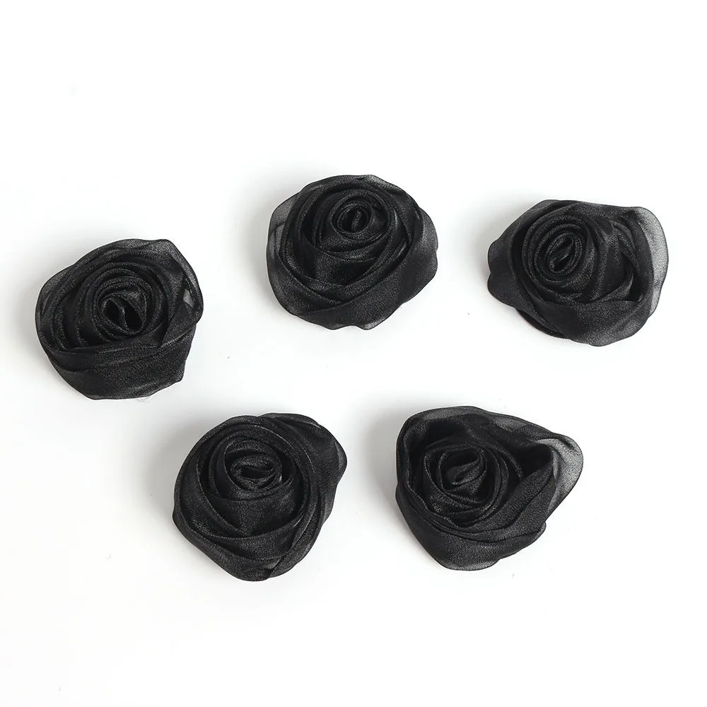 2/5/10 Stück schwarze künstliche Blumenköpfe, Hochzeitsdekoration, künstliche Blumen für Zimmer, Blumenwanddekoration, DIY-Kranz, Basteln, Geschenkzubehör – Detail 11