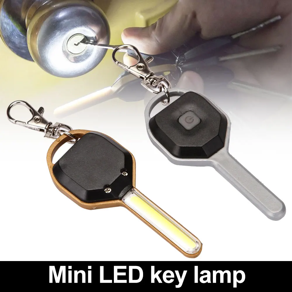 

Portable Mini COB LED Keychain Flashlight Pocket-sized Emergency Torch Backpack Mini Key Ring Flashlight