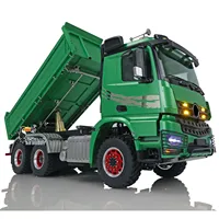 LESU 1/14 Hydraulic RC Dumper 3Axles 3-Way Radio Battery for Painted Finished Remoted Tipper 2Speed Model Toys for Boy THZH1330 2