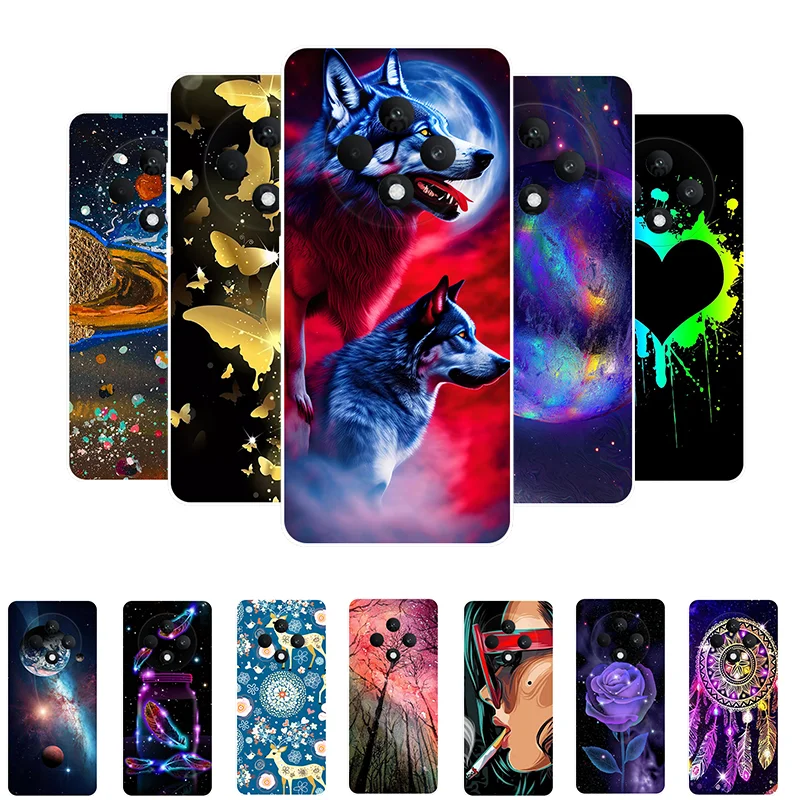 Wolf Design Soft Silicone Bumper Phone Case Cover