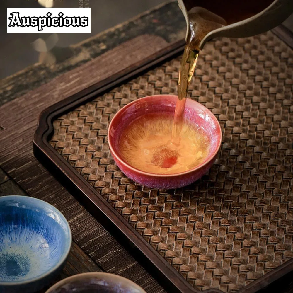 45ml Mini Tea Cup Coffee Cup Kiln Transformation Ceramic Tea Cup Chinese Kung Fu Teacup Espresso Coffee Cups Jianzhan Afternoon Teacups
