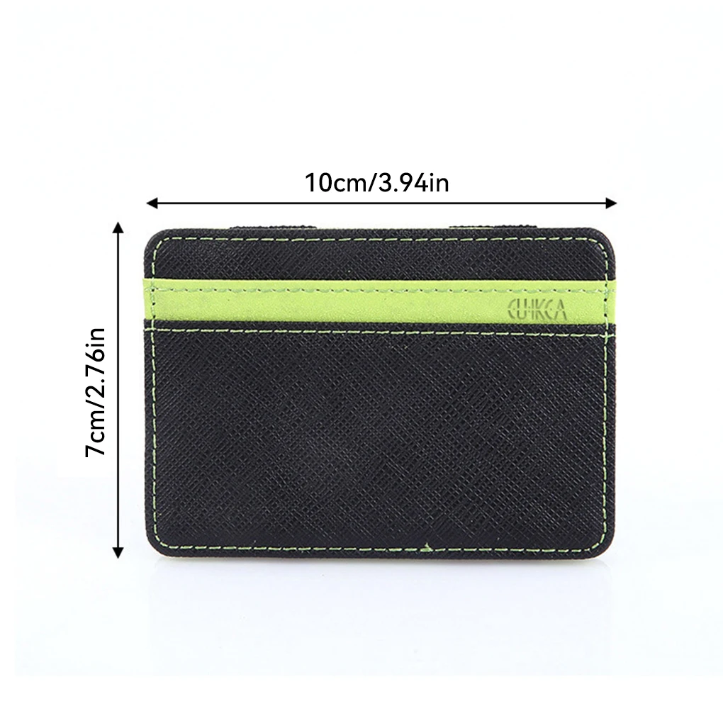 Women Men Portable Mini Purse Travelling Hiking Simple Design Slim Wallet Money Clip Credit Debit Cards Cash Holder