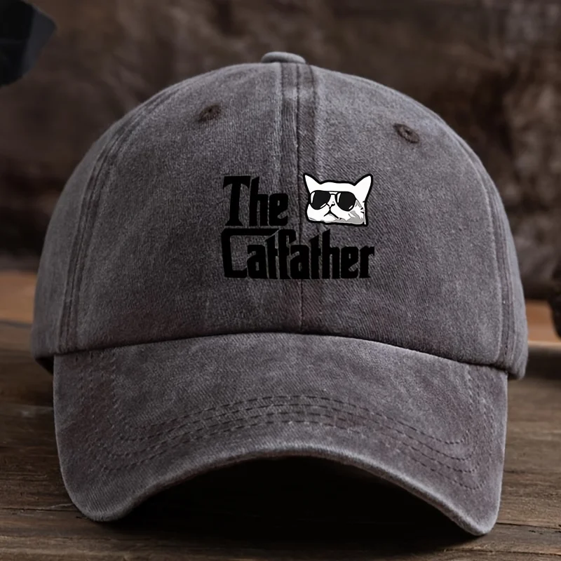 Alphabet Cat Fun Bedruckte Baseballmütze Herren- und Damenmode Vielseitiger Outdoor-Trendhut – Detail 8
