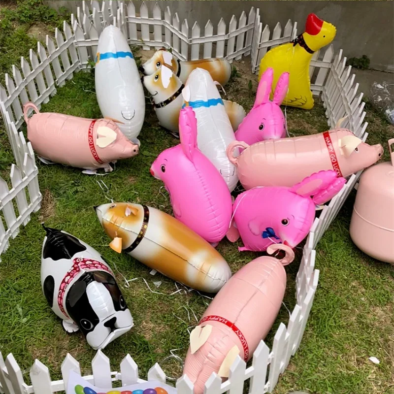 OSDUE Cat Animal Balloons For Kids,4pcs Cat Party Decorations, Foil