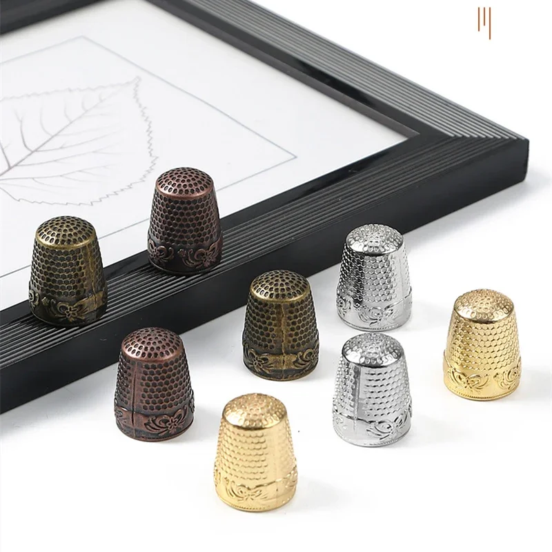 

Retro Finger Protector Antique Thimble Ring Handworking Needle Thimble Needles Craft Household DIY Sewing Accessories