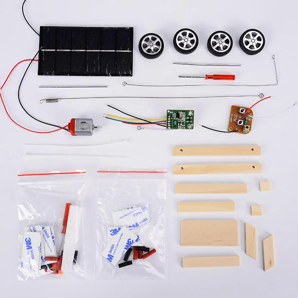 Assemble Solar Car Creative Inventions Motor Ability Of Children Active Thinking DIY Electronic Kit Technology Toys for Boys