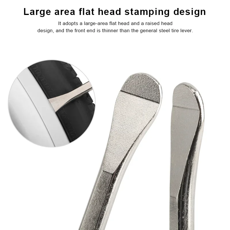 3Pcs Bike Tire Lever Stainless Steel Mountain Road Bicycle Wheel Remover Outdoor Cycling Repair Tool Mtb Tire Lever Pry Up Tool 2