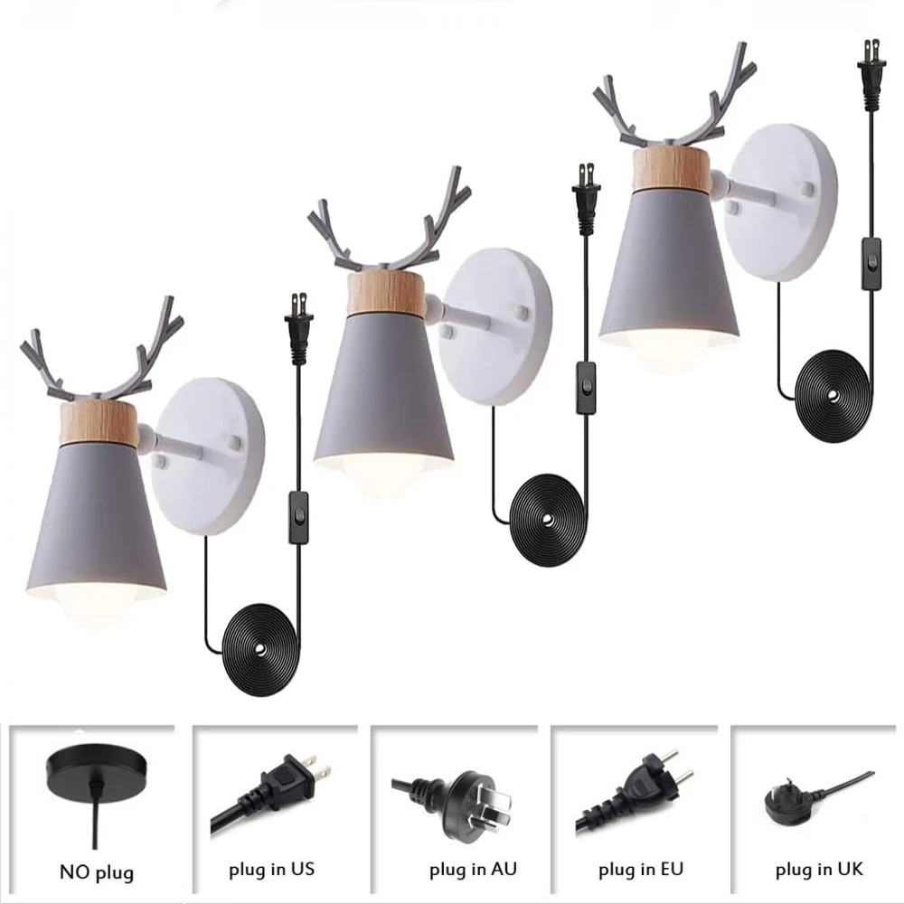 

Настенный декоративный светильник, 3 шт., в стиле ретро