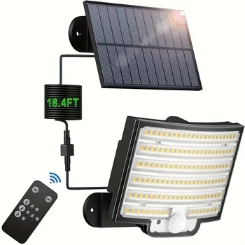 Solar Outdoor Lights - LED Motion Sensor Light with Remote Waterproof Security Flood Light for Patio Garage Porch Yard 6