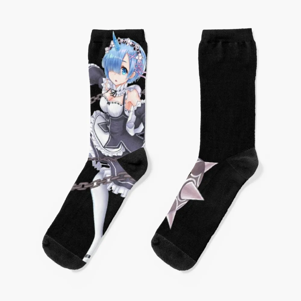 

Rem ( re zero ) Socks Stockings sheer funny gift Socks Men Women's