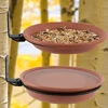 Bird Bath Spa Tray Weatherproof Hanging Bird Feeder Bowl Attracts Wild Birds Pet Supplies for Balcony Railing Garden 1