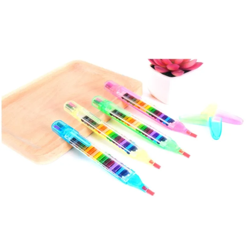 Creative Drawing Crayon 20 Color Children's Drawing Toy Crayon Interchangeable Pen Core Color Crayon Fun Children's Graffiti Pen