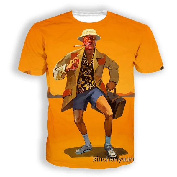 

Повседневная одежда с 3D рисунком страха и восторга, новая модная футболка с рисунком