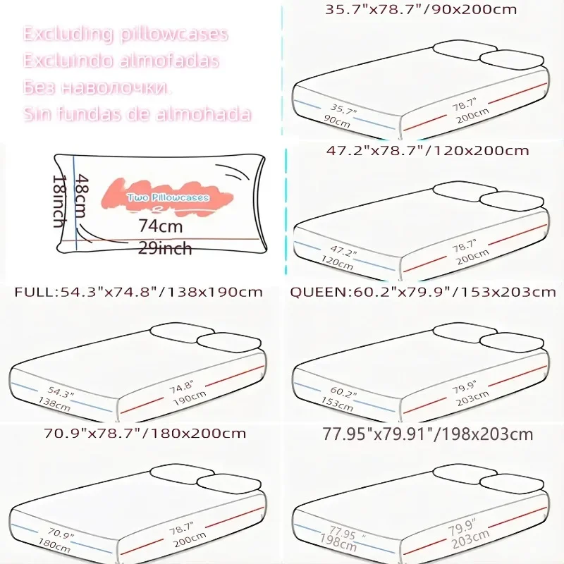 Description Picture 2 of itemPolyester Fitted Sheet Breathable Noiseless Mattress Topper Bedroom Printed Bed Cover Bed Smooth Jersey Mattress Cover 장착형 침대 시트