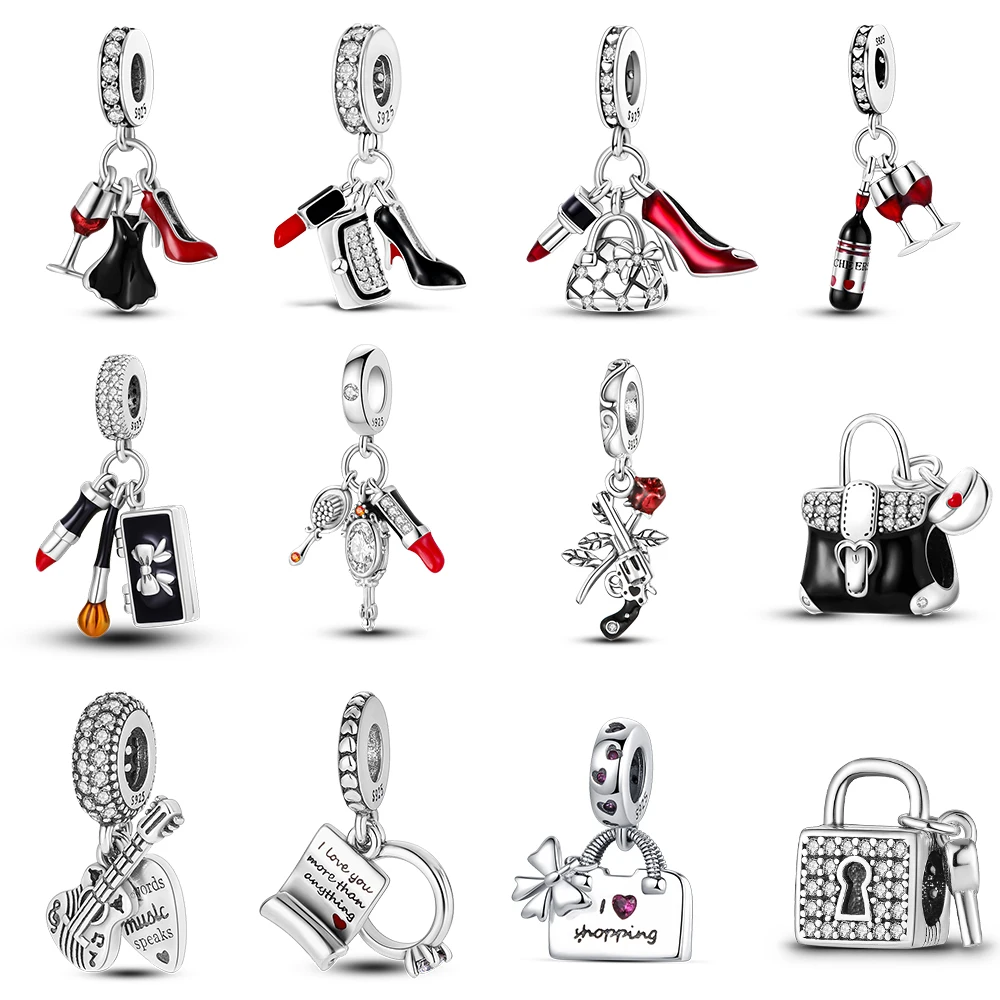 

Женский браслет из серебра 925 пробы на высоком каблуке